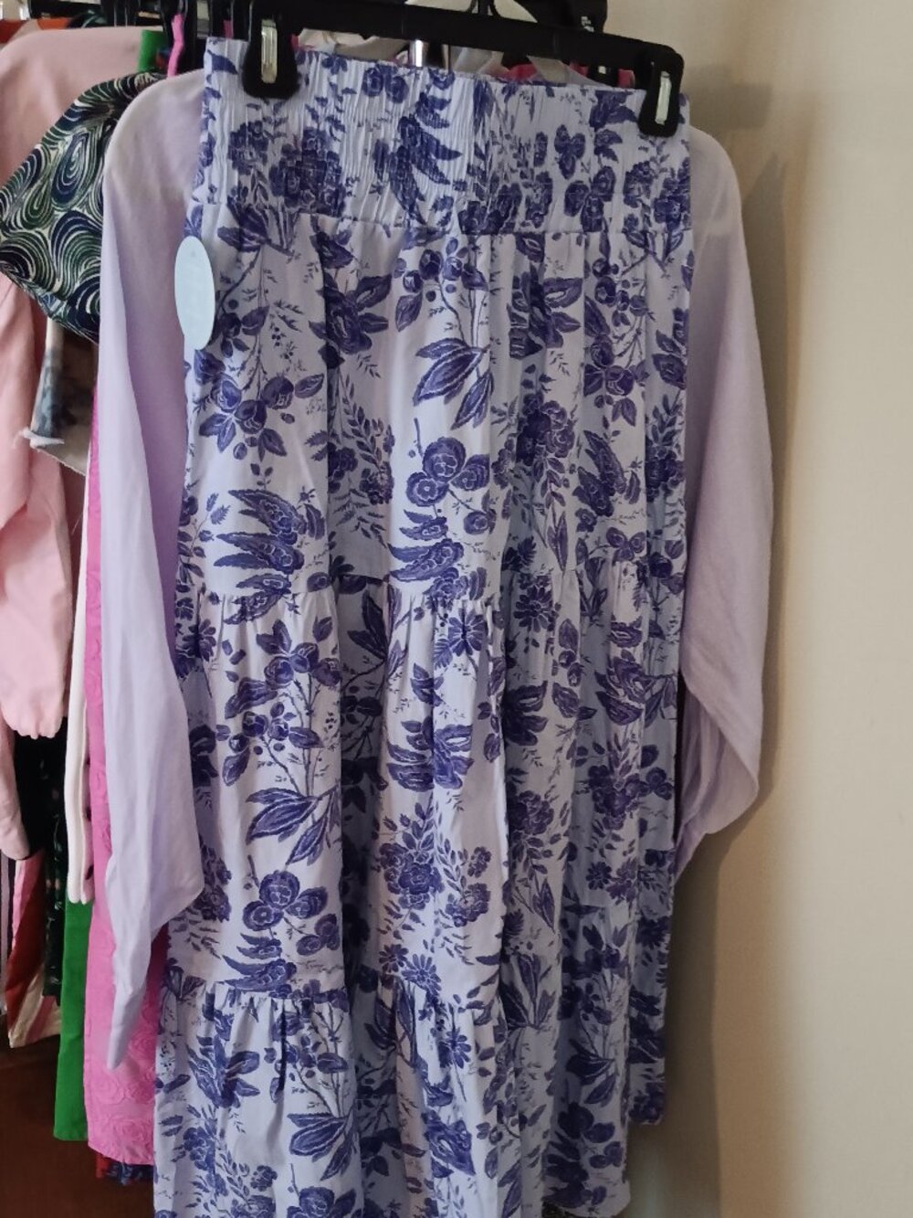 NWT Hill House Lilac Tonal Floral The Florence Nap Skirt Size XS - Picture 2 of 7